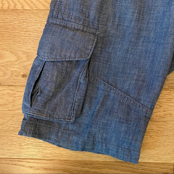 2/$20 Gap Chambray Sz 8 Cargo Shorts - Picture 3 of 7